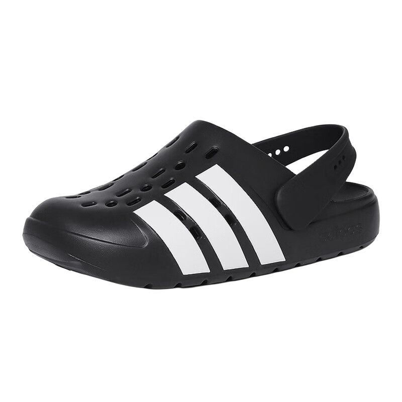 Клоги Adilette 2.0 Adidas 'Черный Белый' JQ8058