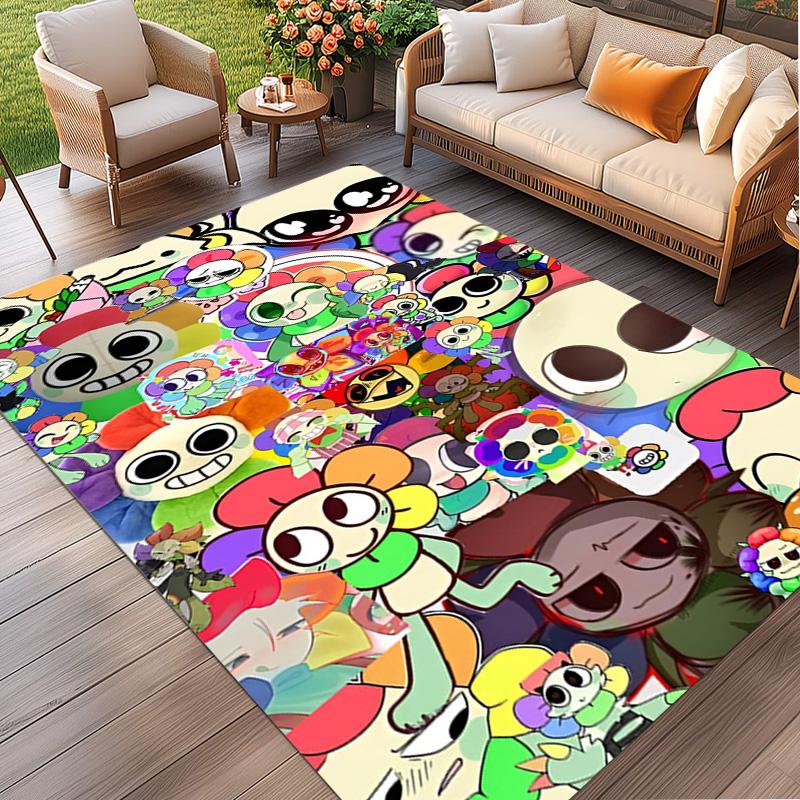 Dandy's World Print Rug, Washable Floor Carpet, For Entryway Dorm Laundry Room Office Study, Home Decor Birthday Christmas Gift