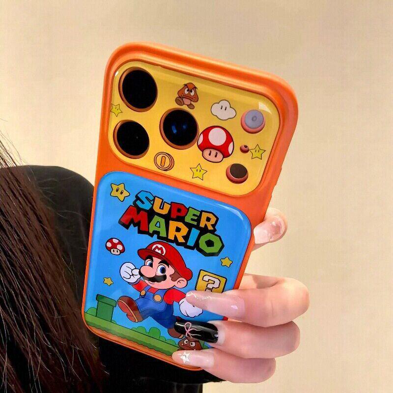 Электрический чехол для телефона Mario для iPhone 15/16 Pro/Max - Новый дизайн для девочек