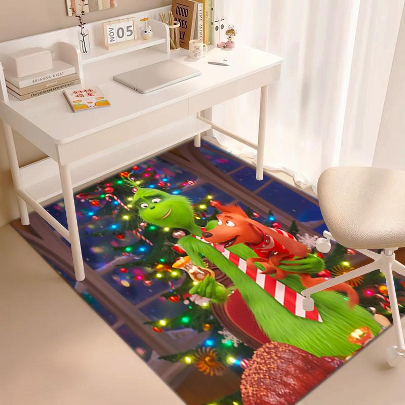 Christmas Gift Comedy Movie How the Grinch Stole Christmas carpet home living room decoration table and chairs anti slip door mat carpet A15