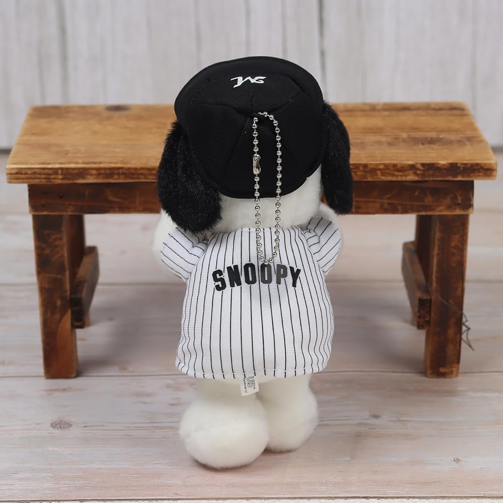 Плюшевый ремешок Yoshitoku Snoopy 18 см Официальный продукт с лицензией Chiba Lotte Marines Розовый цвет с подарочным пакетом