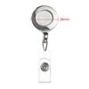 1pc Office Supplies Anti-Lost Clip Metal ID Name Card Lanyards Badge Holder Key Ring Retractable