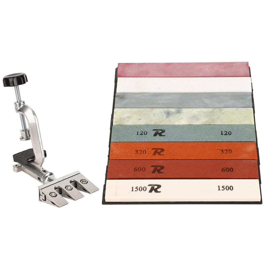 Набор для заточки ножей, прочный профессиональный точильный камень, система заточки с фиксированным углом для кухни