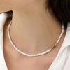 Hyeres-lor H Edition Silver (Y) White Pearl Bead Necklace 4mm HL6N49637Y9400