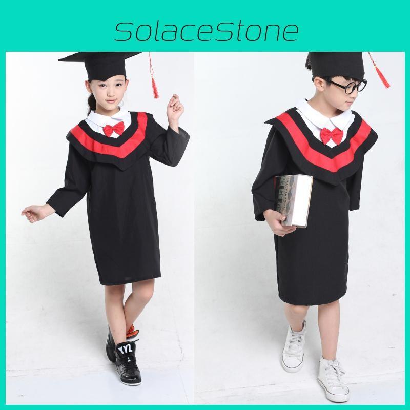 Performance Doctoral Master Gowns Kids Cosplay Costume Halloween Gift Party