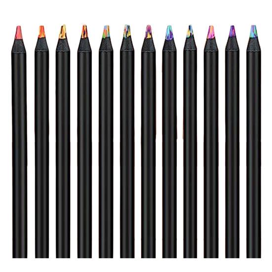 8/12 шт. Набор градиентных радужных карандашей для детей и взрослых, гигантские цветные карандаши для художественного раскрашивания