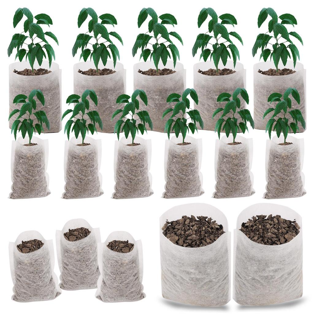 100 шт. биоразлагаемые детские сумки для выращивания растений, сумки из нетканого материала, семена для посева цветочных горшков для дома, сада, аксессуары, инструменты