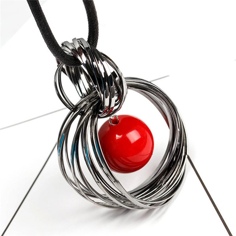 Fashion Jewelry Women Necklace with Drop Pendant Long Paragraph Sweater Chain Decorative