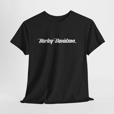 Черная футболка Harley-Davidson – Унисекс мотоциклетная футболка для мужчин или женщин