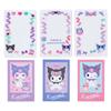 Sanrio Kuromi Pouch with 3 Cards and 3 Transparent Sheets 931691 2-tier (cutely Customized)