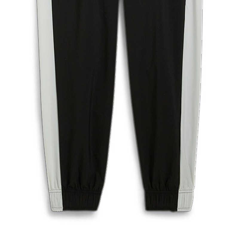 Puma Модный универсальный топ с логотипом, удобные мягкие брюки с цветными блоками, повседневный спортивный костюм, мужской костюм, черный 526371-05