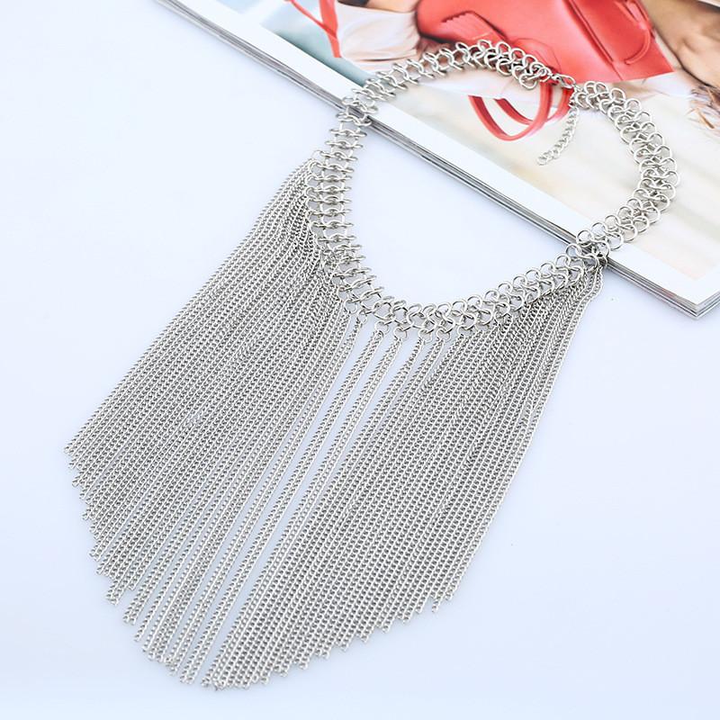 Fashionable Retro Multi Layer Tassel Design Women Necklace For Fashion Lovers