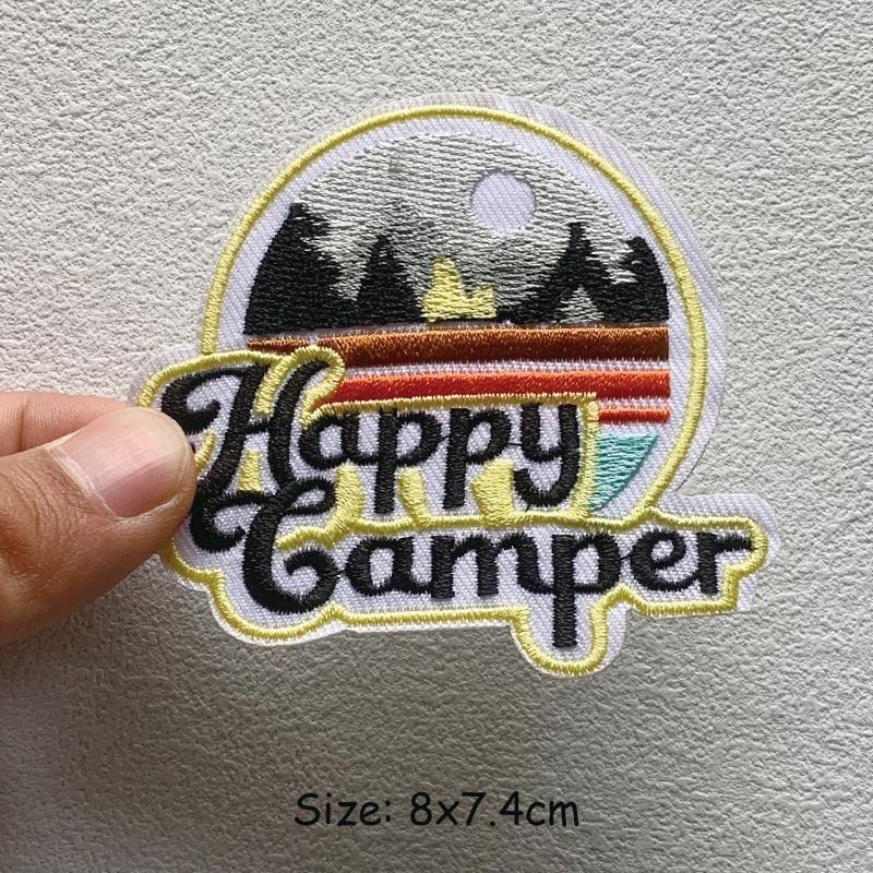 Natural Adventure Thermoadhesive Camping Sticker Embroidered Patches For Clothes DIY DIY