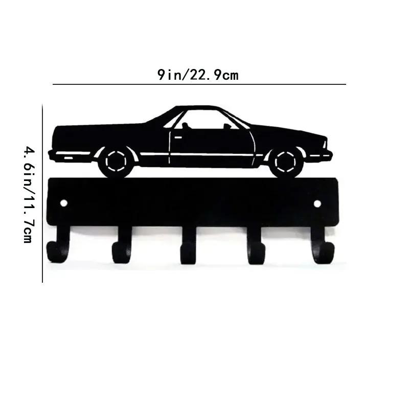 1 шт. Классическая вешалка для ключей от автомобиля - совершенно новая, шириной 6 дюймов/шириной 9 дюймов, металлический настенный крючок для спальни/гостиной/украшения дома