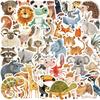 50 Waterproof Cartoon Animal Graffiti Stickers for Guitar, Notebook, Suitcase DIY