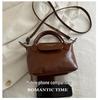 Стильная сумка-мешок через плечо и наплечная сумка в форме пельменя, 2025 год - модная нишевая женская сумка-ведро
