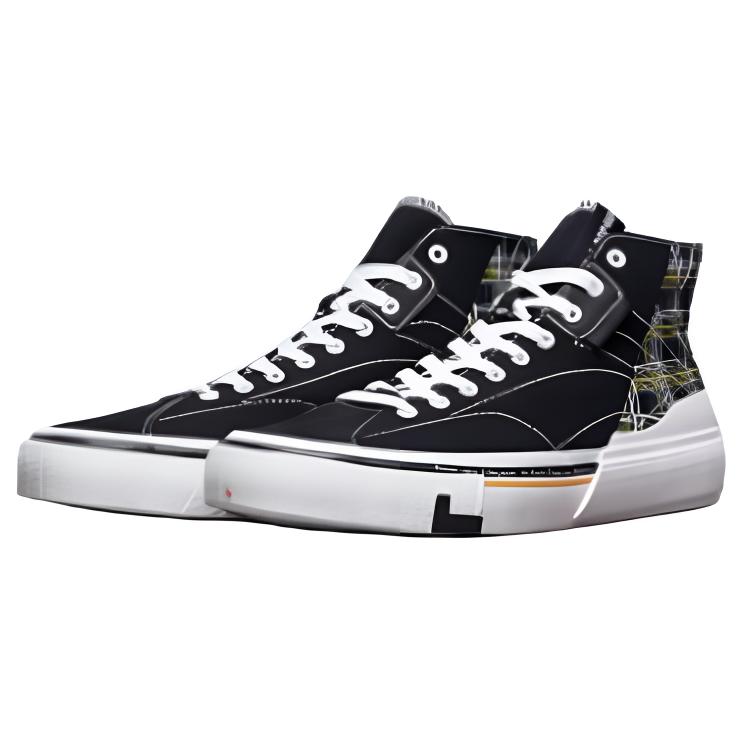 Li Ning Weiwu Canvas Hi Fabric Synthetic Leather Универсальные удобные нескользящие амортизирующие износостойкие легкие высокие кроссовки AECR008-4