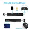 USB3.0 Card Reader for SDTF SIMs IDs IC Cards Fast Speed Compatibility with Win