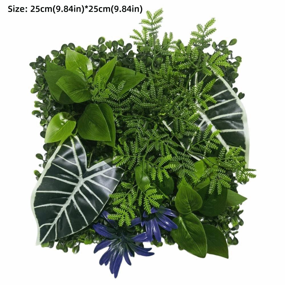 25*25cm Simulation Turf Sheet Green Fake Green Grass Mat Garden Grass Wall Home Decoration