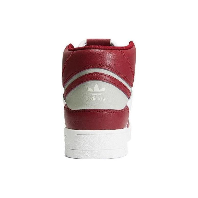 adidas Оригинальные кеды Drop Step XL из кожи, с нескользящей подошвой, легкие, высокие, для скейтбординга, унисекс, белые/красные FZ5711