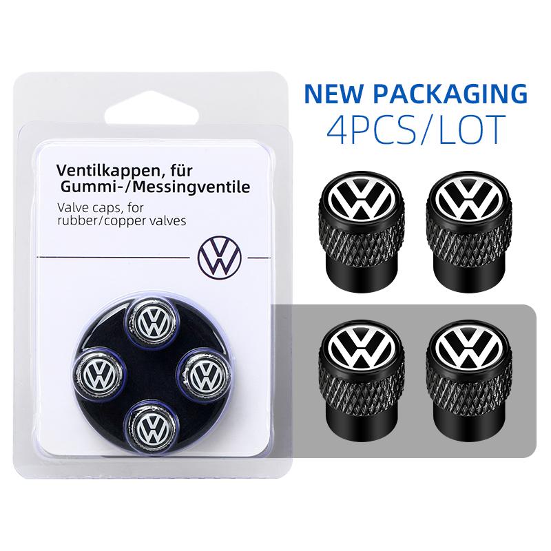 NKH68 NEW Car Tyre Rim Stem Cap Covers for VW Volkswagen Passat Golf Polo Jetta Car Wheel Tire Valve Caps Interior Mouldings BDJ1