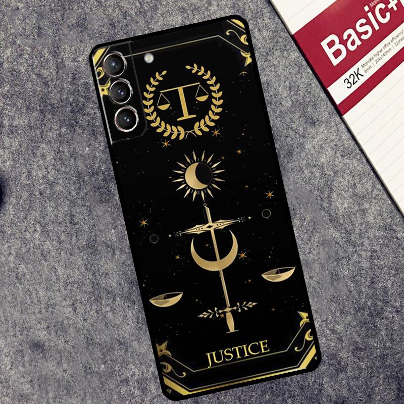 Чехол-кошелек со знаком зодиака и картами Таро для Samsung Galaxy S24 S23 S22 S21 Plus Ultra Note 20 S9 S10 Note 10 S20 S21 FE