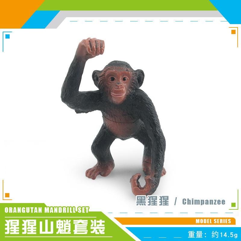 Source Simulation Animal Model Orangutan Mandrill 7 Chimpanzee Ghost Baboon Solid Static Ornament Toy