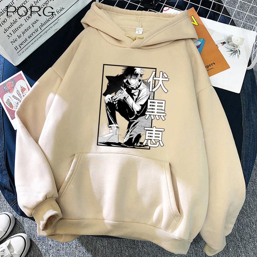 Jujutsu kaisen Сатору Годжо Мегуми Фушигуро Принтованная мужская толстовка одежда винтажная мода повседневная унисекс с длинным рукавом пуловеры
