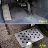 Universal Aluminum Alloy Car Non-slip Rubber Heel Plate Pedal Carpet Floor Mat