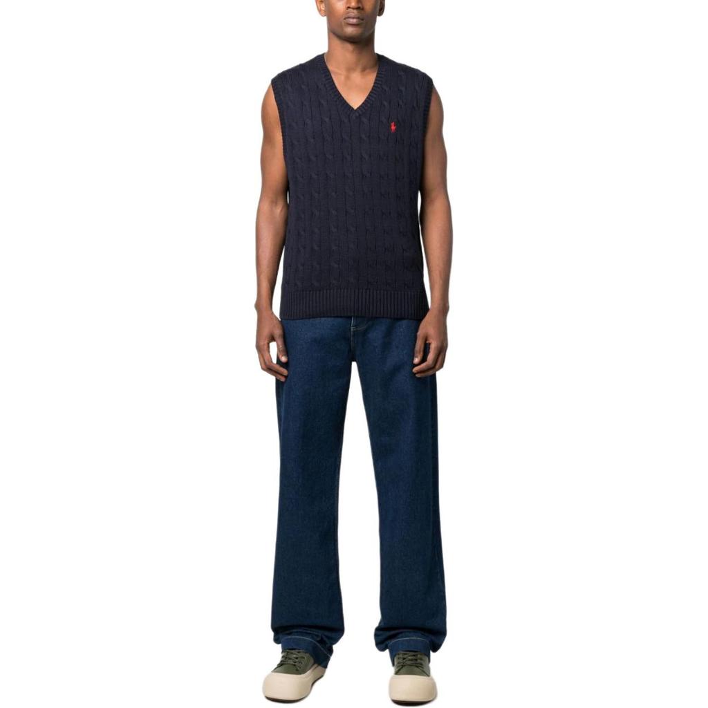 Polo Ralph Lauren Logo Embroidered Knitted Vest 710860352-005