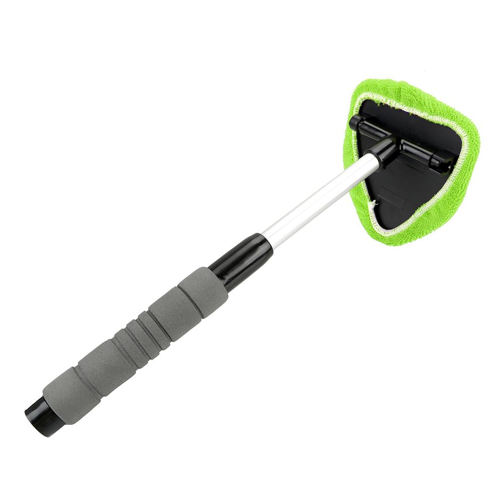 Car Window Cleaner Window Scraping Mist Eliminator Maintenance Tool Car Windshield Cleaning Brush Telescopic Window Glass Cleaner Microfiber