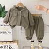 Kids Casual Long-Sleeve Set, Comfortable Daily Wear Outfits