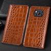 Кожаный чехол-книжка с тиснением под крокодила для Xiaomi Poco X3 Pro NFC GT, деловой, ретро, в стиле кошелька