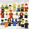 Small Particle Little People Building Block Toy Figures Characters Worker Police Soldier Superheros Building Block Bricks Toy
