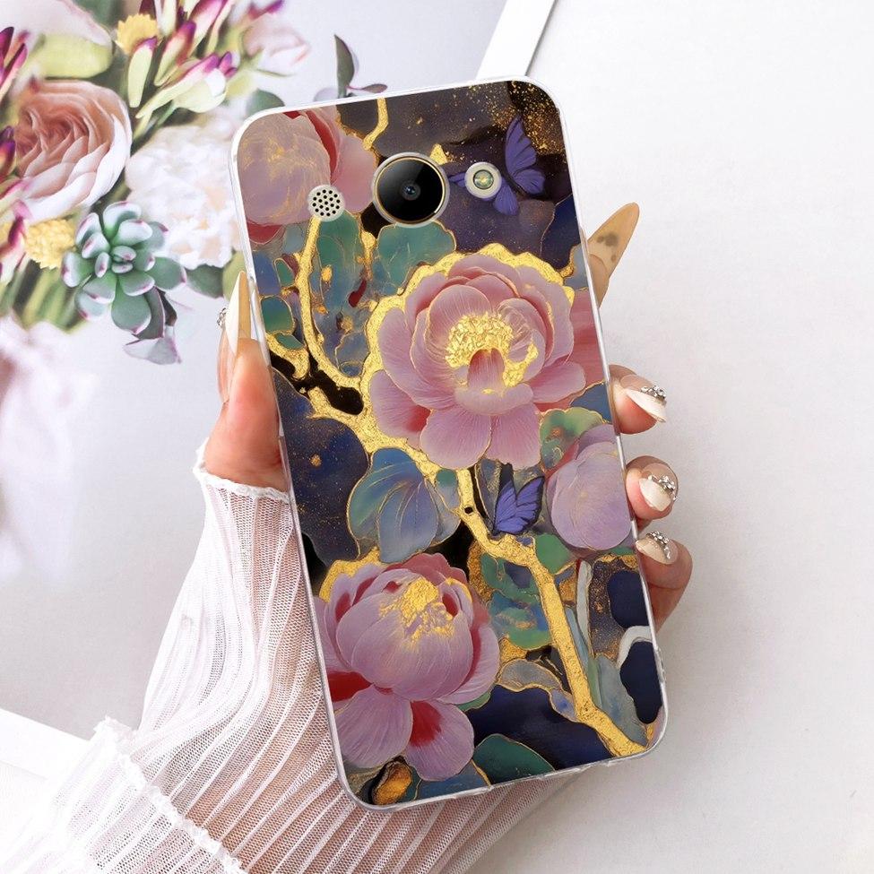 Casing For Huawei Y3 2018 Cover For Huawei Y3 2017 Case Aesthetic Luxury Cute Cat Fashion Butterfly Funny Painted Casing