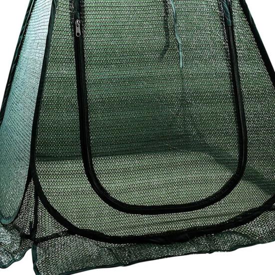 Pop Up Plant Sunshade, with Zipper Easy Access Breathable Mesh Cover, Ground Nails Fixing Shade Tent, Protects Outdoor Plants from Sun Birds Small