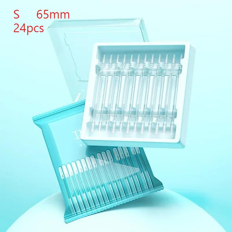 24 шт. Одноразовый силиконовый удалитель ушной серы - Липкая адгезивная ухочистка для детей/взрослых, Многоразовый инструмент для чистки ушей размера S/L