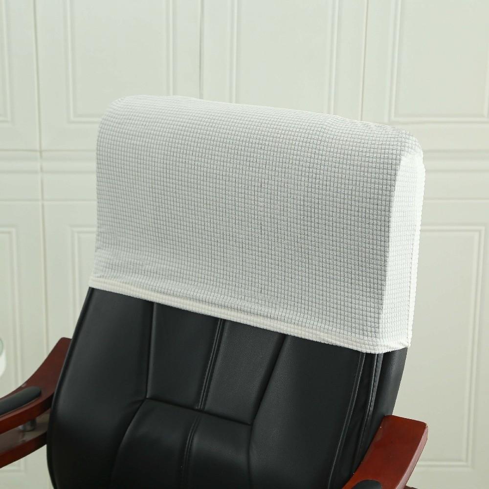 Simple Chair Backrest Cover Solid Color Dustproof Chair Back Protection Cover Elastic Thickned Office Chair Back Cover Office