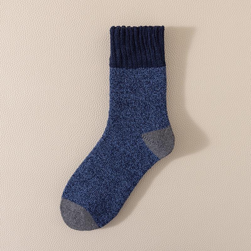 Мужские очень толстые шерстяные и кашемировые носки до середины икры - Зимние теплые, выше колена, с плюшевой подкладкой для пожилых людей