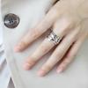 ANEMJERY простое многослойное кольцо с гладкой поверхностью для женщин, модное универсальное индивидуальное ювелирное украшение для вечеринки, аксессуар