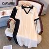 Plus Size Women's Casual Dresses Summer Short Sleeve Dresses