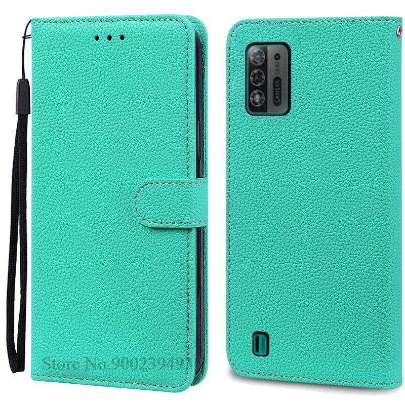 Чехол A52 Lite для ZTE Blade A52 Lite, мягкий силиконовый кожаный чехол-кошелек, чехол для ZTE Blade A52 Lite, чехол из ТПУ, задняя крышка Etui