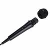 Lightweight and practical wired dynamic handheld microphone with moving coil for karaoke (black)