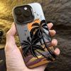 Чехол для телефона для iPhone 17 16 15 14 13 12 11 Pro Max 7 8 Plus SE2 17 Air Летний пейзаж Дизайн с кокосовой пальмой Ударопрочный Жесткий чехол