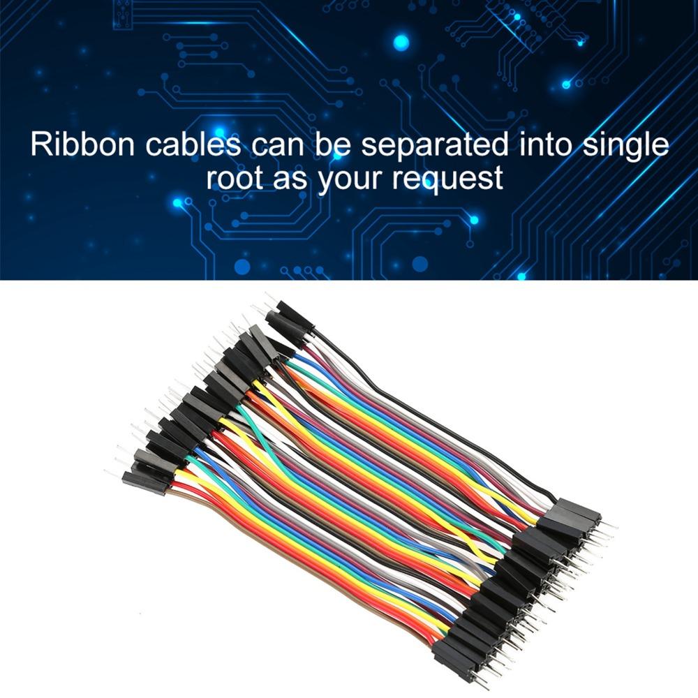 3 PCS 10CM Breadboard Jumper Wires 40 Pin Ribbon Cables Electronics Prototyping Dupont Wire  Arduino