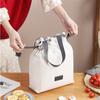 Portable Drawstring Women's Thermal Lunch Bags Waterproof Picnic Pouch Food Insulated Cooler Container Bag for Office Students