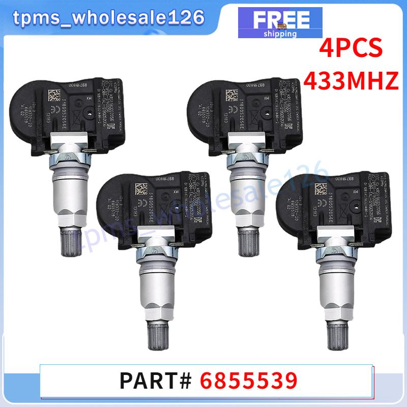 4 шт. Датчик контроля давления в шинах 6855539 для BMW F20 F21 F22 F23 F30 F31 F32 F33 F34 M2 X1 X2 TPMS 433 МГц 36106856209 707355-10