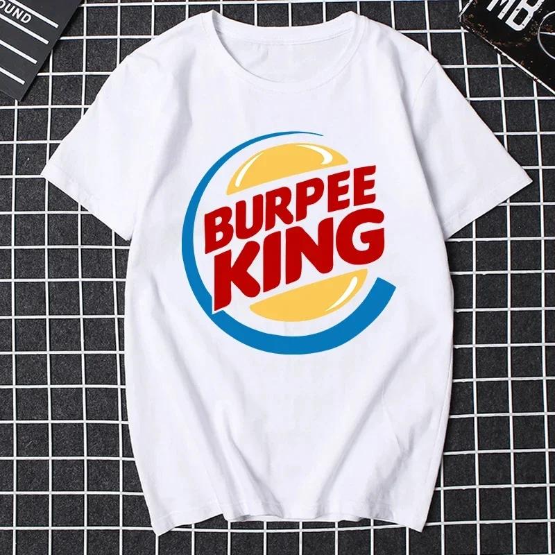 Футболка для мужчин Crossfit Workout Burpee King Футболка мужская летняя с коротким рукавом Harajuku Redtube Hunter X Hunter