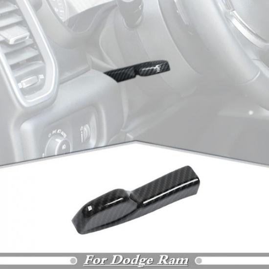 For -2024 Dodge RAM 1500 Carbon Car Steering Wheel Adjust Switch Cover Trim