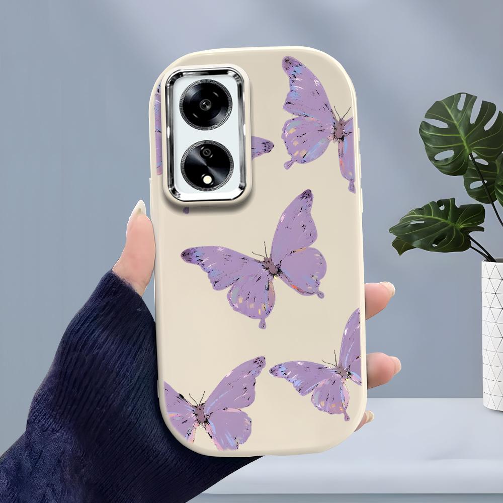 Solid Color Silver Edge Lens Soft Liquid Silicone Shockproof Phone Case for iPhone Samsung Huawei Honor Xiaomi Redmi OPPO Realme Vivo Infinix Tecno